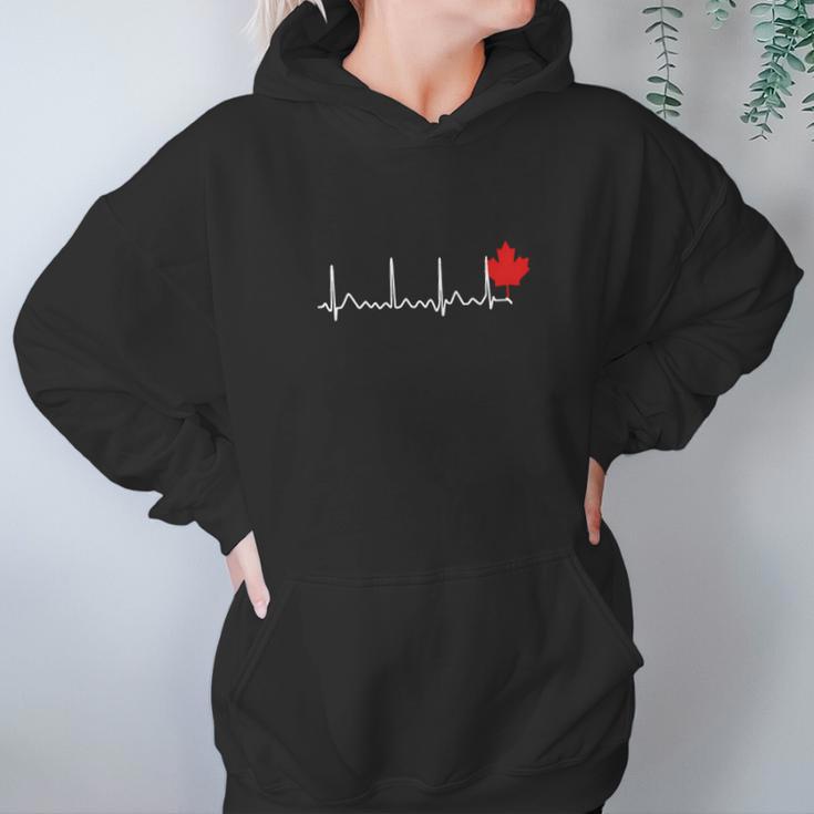 Canada Heartbeat Love T-Shirt Canada Dominion Day Tshirt Hoodie Gifts for Women