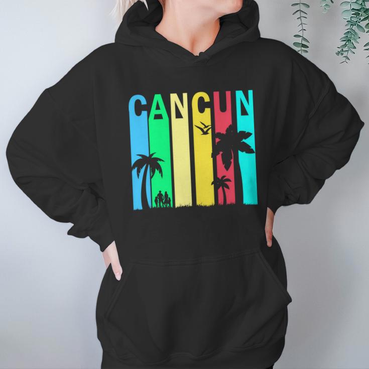 Cancun Retro Logo Hoodie Gifts for Women