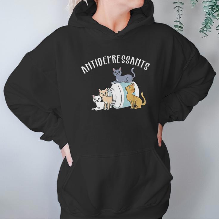 Cat Antidepressant Funny Cat Hoodie Gifts for Women