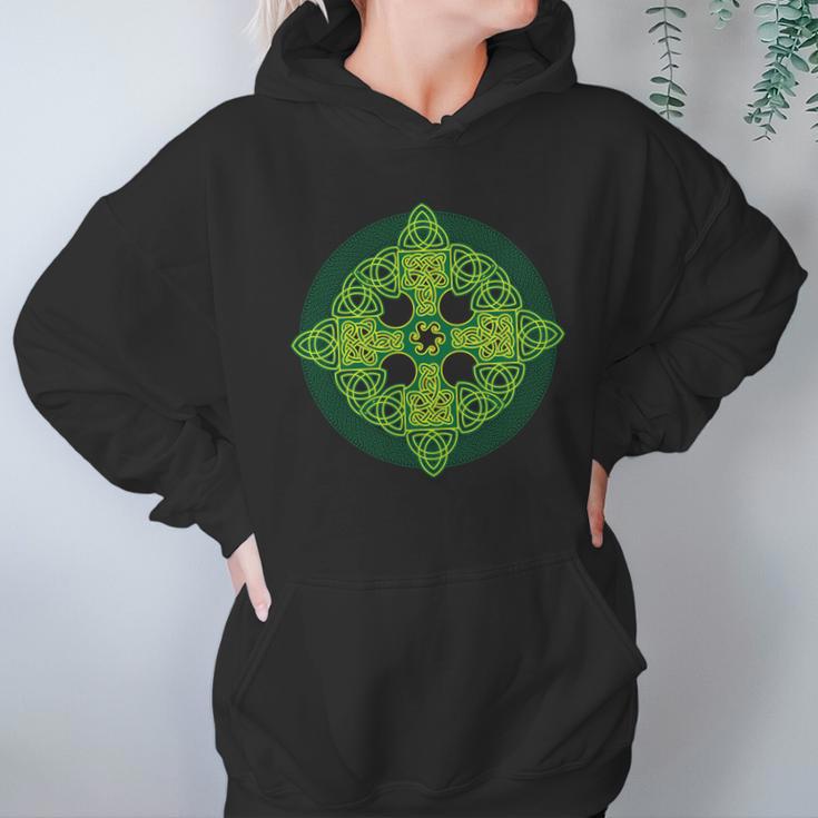 Celtic Knot Cross St Patricks Day Hoodie Gifts for Women