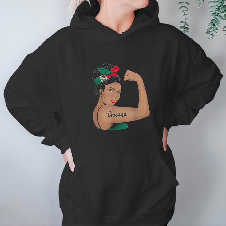 Chicana Girl Unbreakable Rosie The Riveter Hoodie Gifts for Women