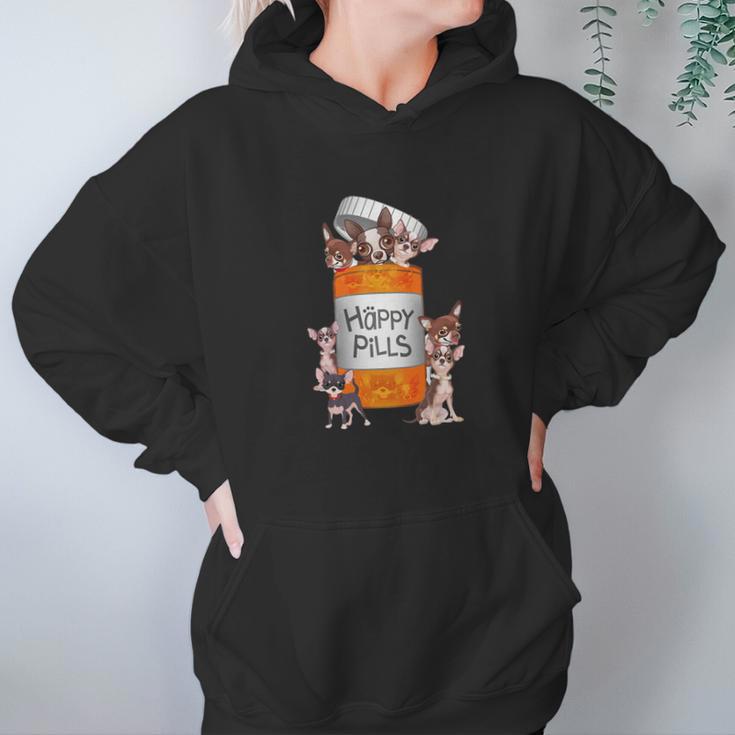 Chihuahua Funny Happy Pill Hoodie Gifts for Women