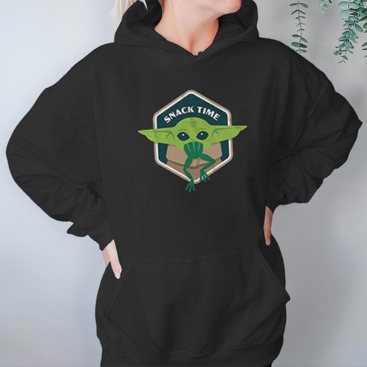 The Child Snack Time Baby Yoda Mandalorian Hoodie Gifts for Women