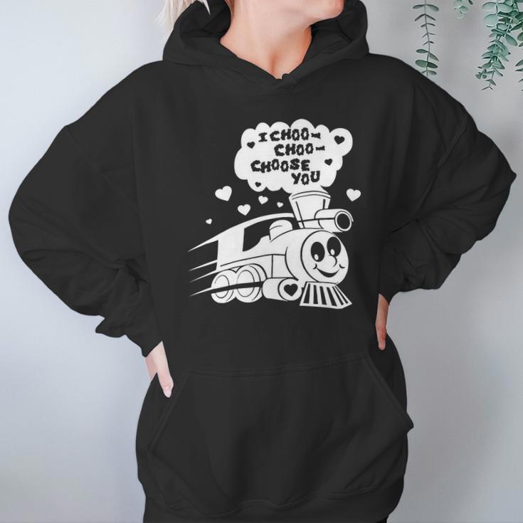 I Choo Choo Choose You Funny Valentines Day Gif Hoodie Gifts for Women