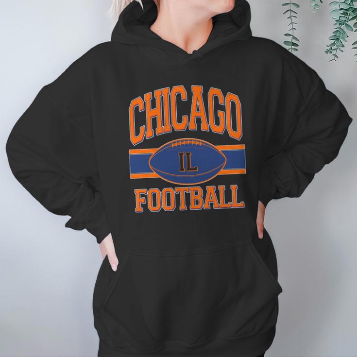 Classic Chicago Il Football Fan Logo Hoodie Gifts for Women