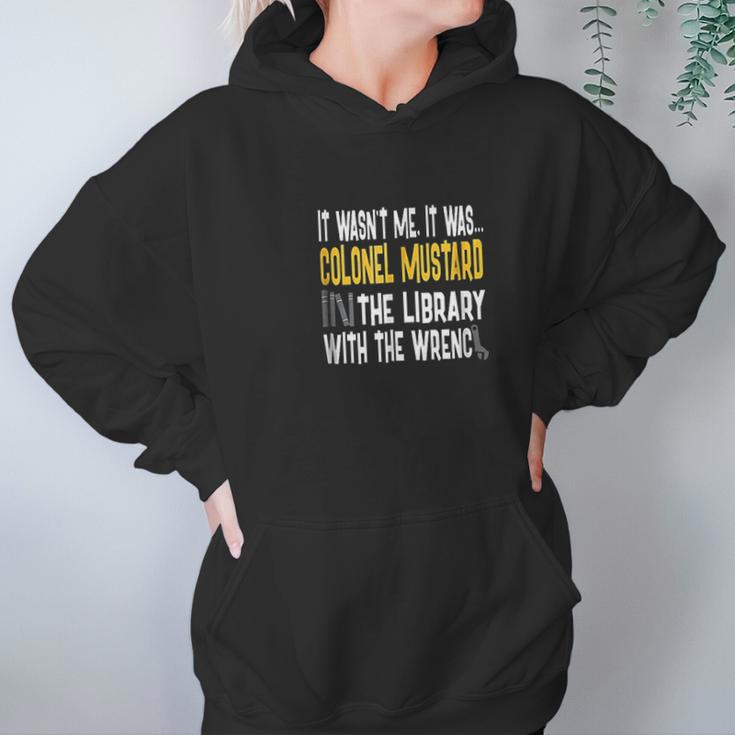 Colonel Mustard Library Wrench Hoodie Gifts for Women