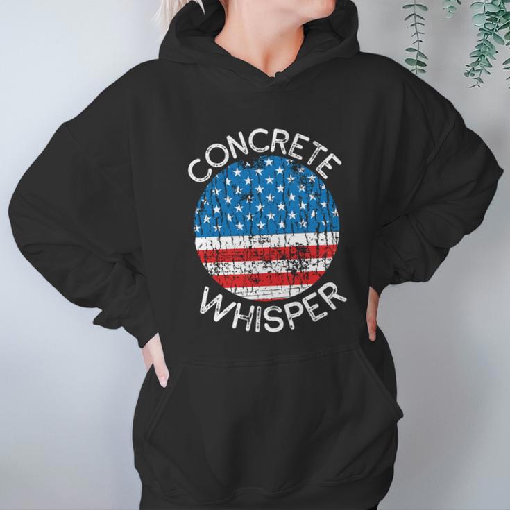 Concrete Whisper Construction Union Worker Labor Day Cool Gift Graphic Design Printed Casual Daily Basic Hoodie Gifts for Women