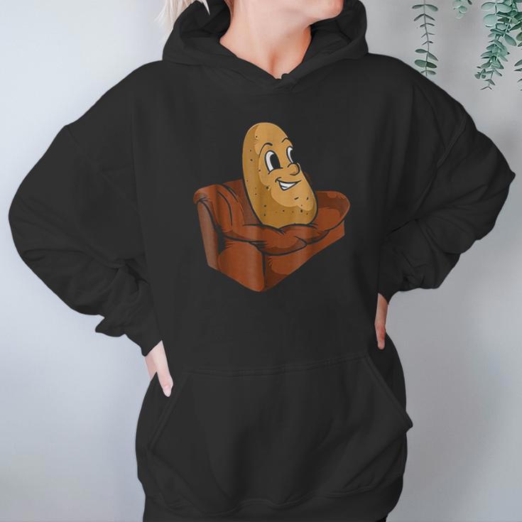 Couch Potato Funny Potato Television Sofa Cool Hoodie Gifts for Women