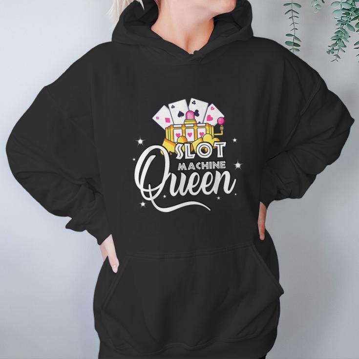 Cute Slot Machine Queen Funny Casino Gambling Hoodie Gifts for Women