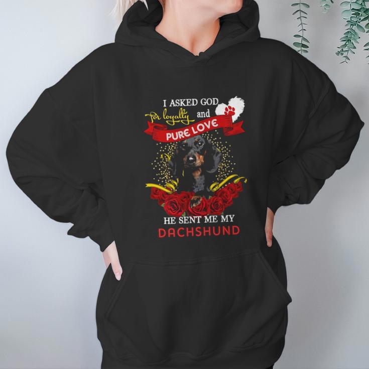 Dachshund Loyalty And Pure Love Gift Hoodie Gifts for Women