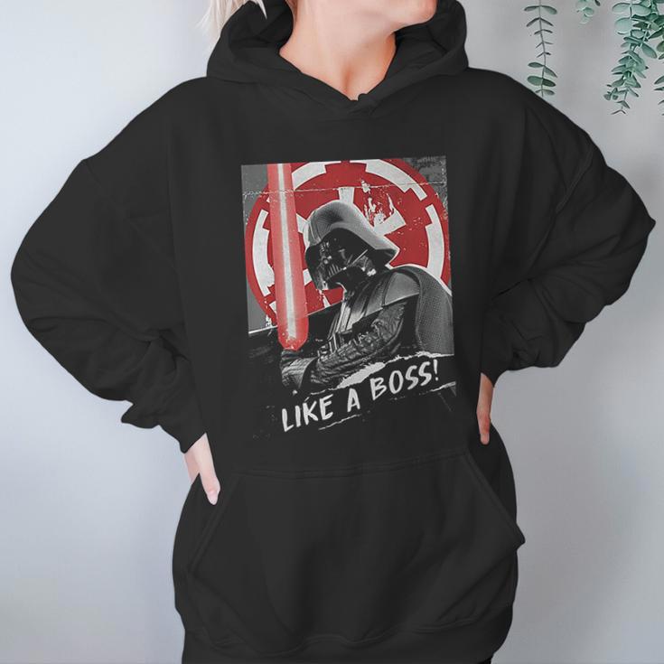 Darth Vader Like A Boss Funny Design Hoodie Gifts for Women