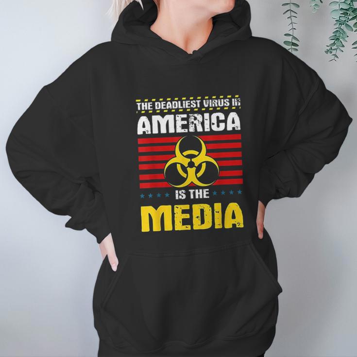 Deadliest In America Is The Media Toxic Fake News Hoodie Gifts for Women