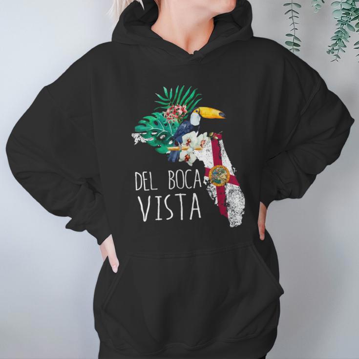 Del Boca Vista Florida Tropical Hoodie Gifts for Women