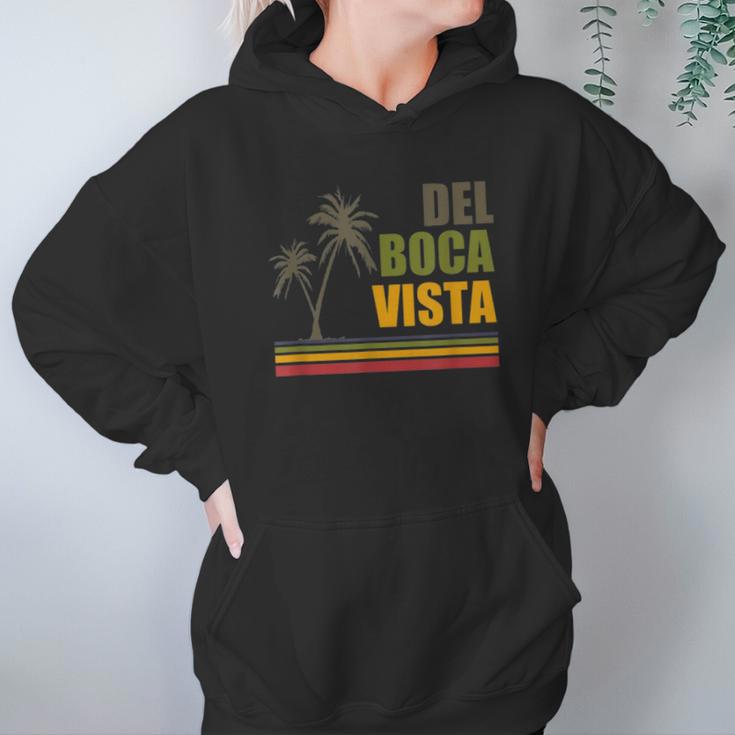 Del Boca Vista Ocean Retro Hoodie Gifts for Women