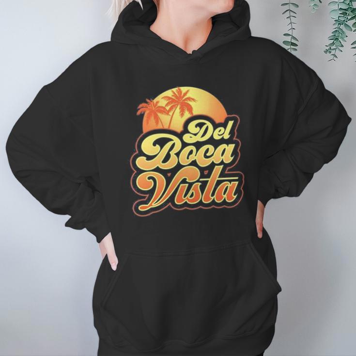 Del Boca Vista Sunset Retro Hoodie Gifts for Women