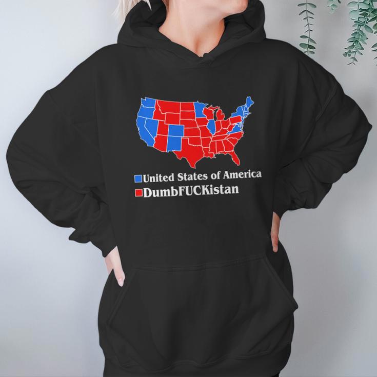 Democratic United States Of America Vs Dumfuckistan Resistance Resist Anti Trump Hoodie Gifts for Women