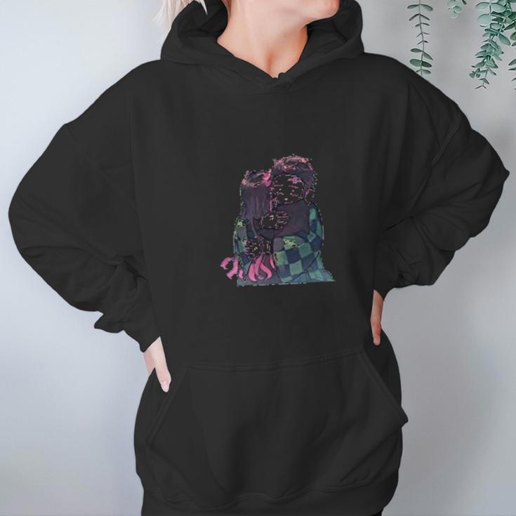 Demon Slayer Siblings Hug Hoodie Gifts for Women