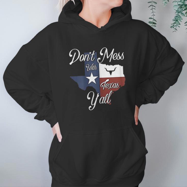 Dont Mess With Vintage Texas Longhorn Lone Star State Pride Hoodie Gifts for Women