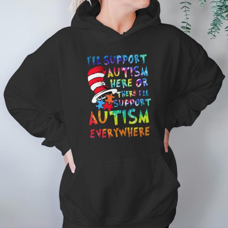 Dr Seuss Ill Support Autism Everywhere Hoodie Gifts for Women