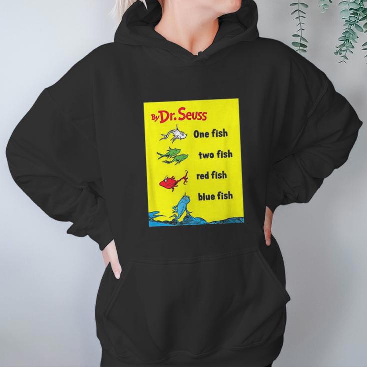 Dr Seuss One Fish Two Fish Book Cover Hoodie Gifts for Women