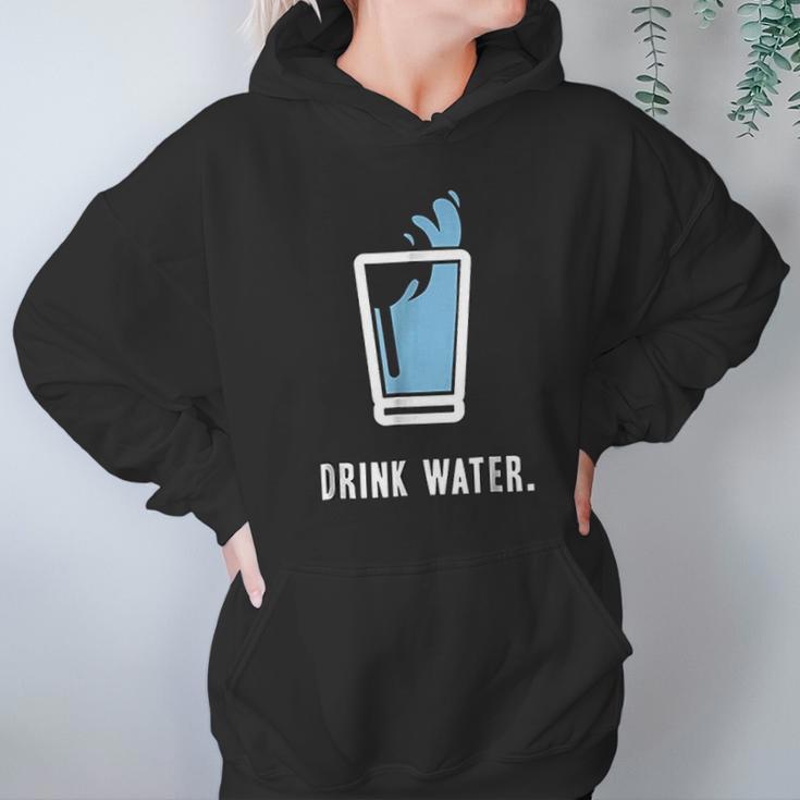 Drink More Water Stay Hydrated H2o Gym Workout Hoodie Gifts for Women