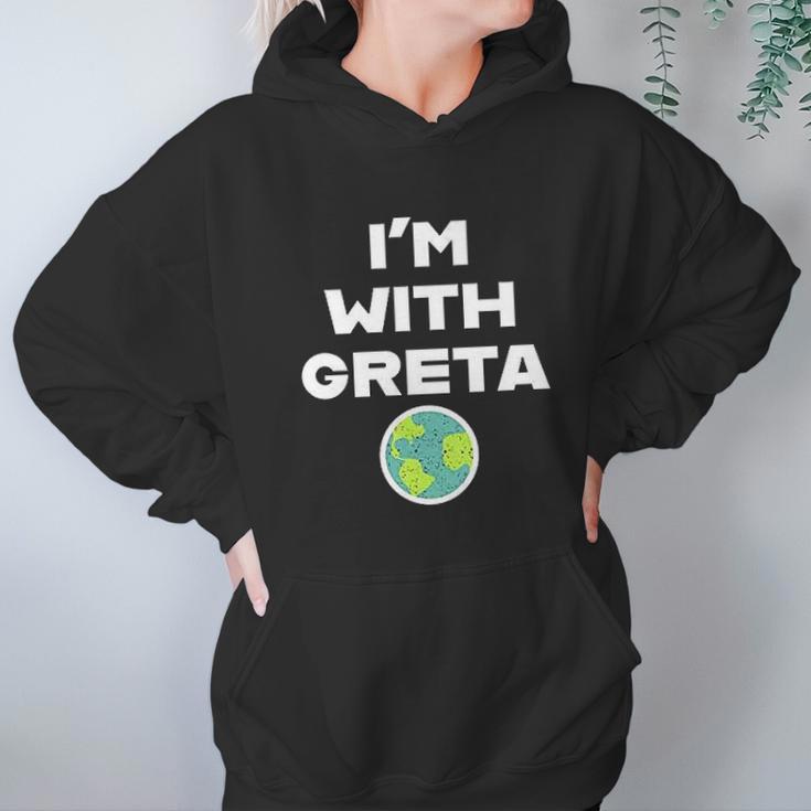 Earth Day Climate Change I Am With Greta Science Graphic Hoodie Gifts for Women