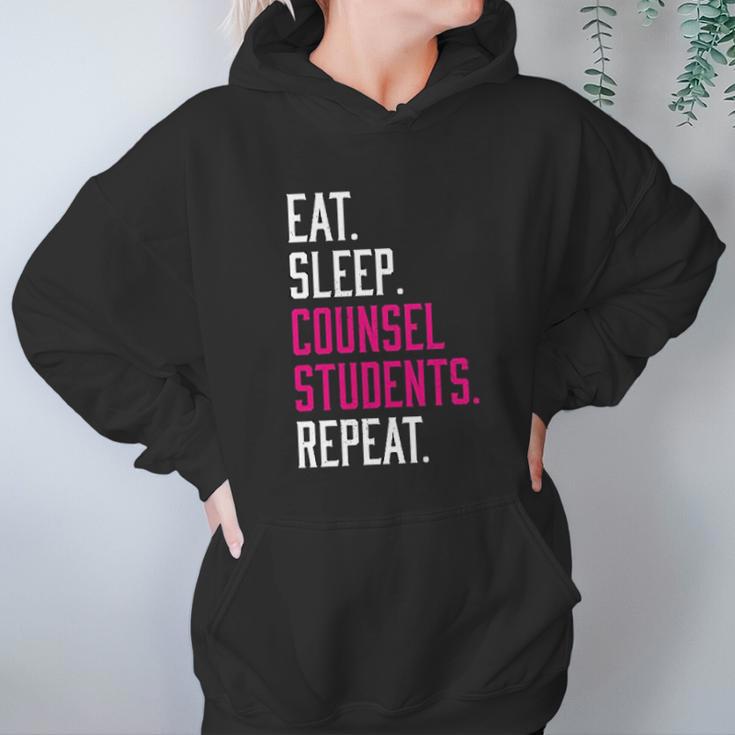 Eat Sleep Counsel Students Repeat Gift Hoodie Gifts for Women