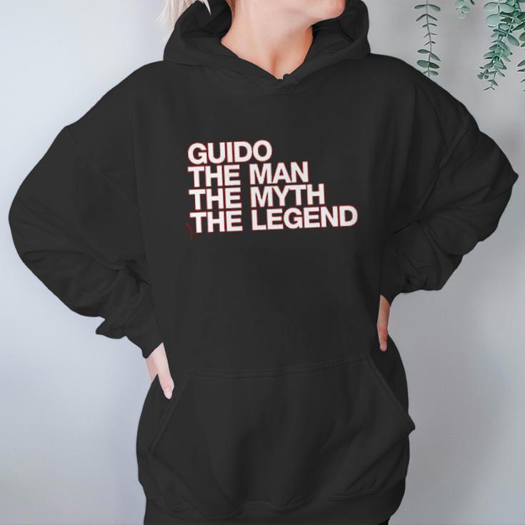 Eddany Guido The Man The Myth The Legend Left Aligned Hoodie Gifts for Women