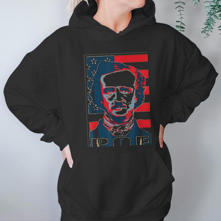 Edgar Allan Poe American Propaganda Pop Art Hoodie Gifts for Women