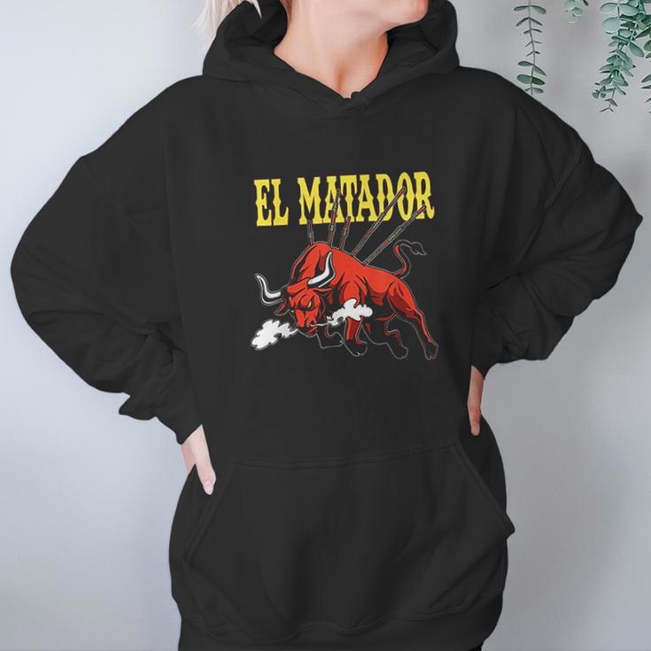 El Matador Bullfighting Bullfighter Bull Torero Hoodie Gifts for Women