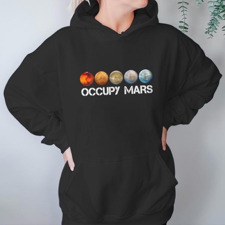 Elon Musk Science Occupy Mars Hoodie Gifts for Women