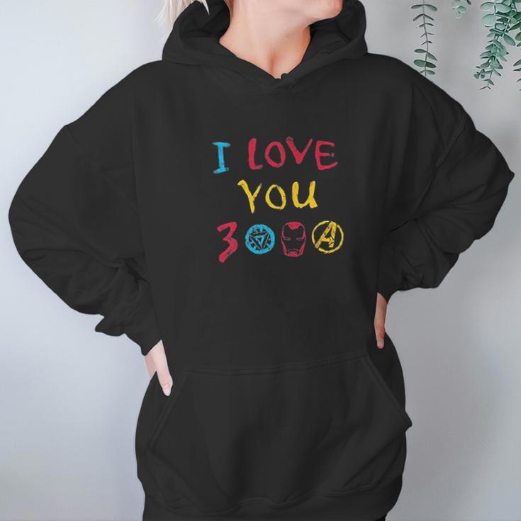 Endgame I Love You 3000 Drawing Hoodie Gifts for Women