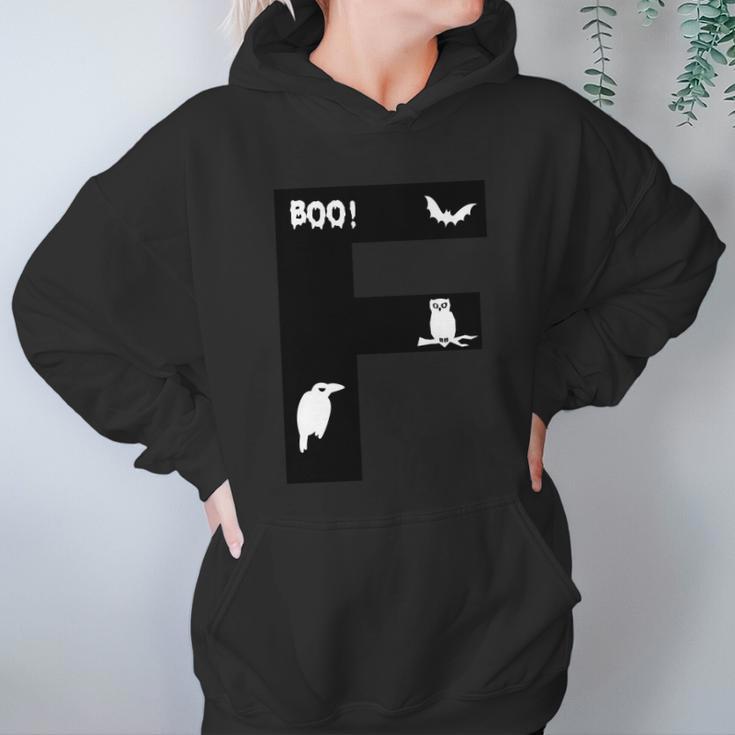 F Name Character Boo Dracula Funny Halloween Quote Hoodie Gifts for Women