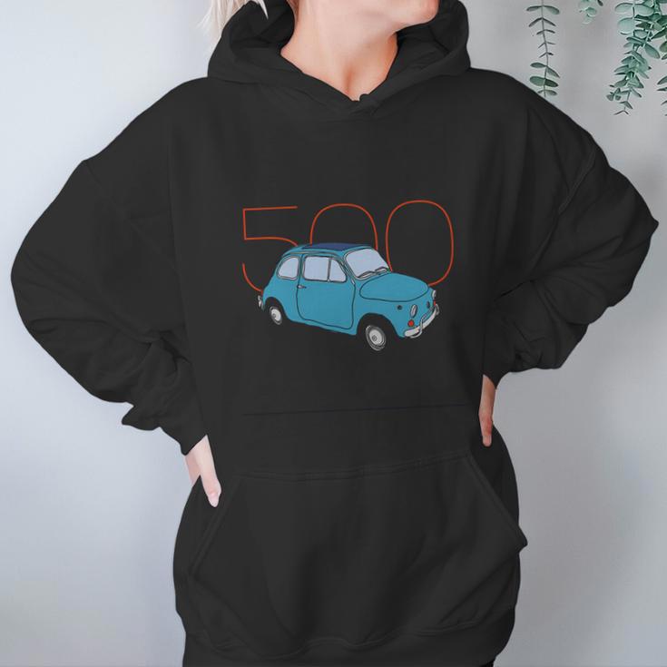 Fiat 500 Classic Vintage Car Hoodie Gifts for Women