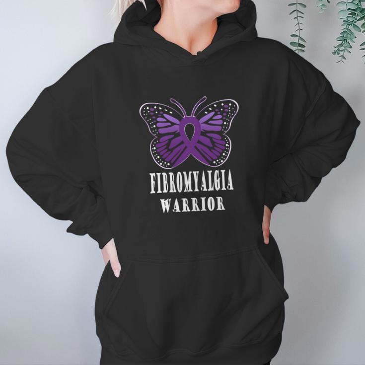 Fibromyalgia Warrior Basic Art Hoodie Gifts for Women