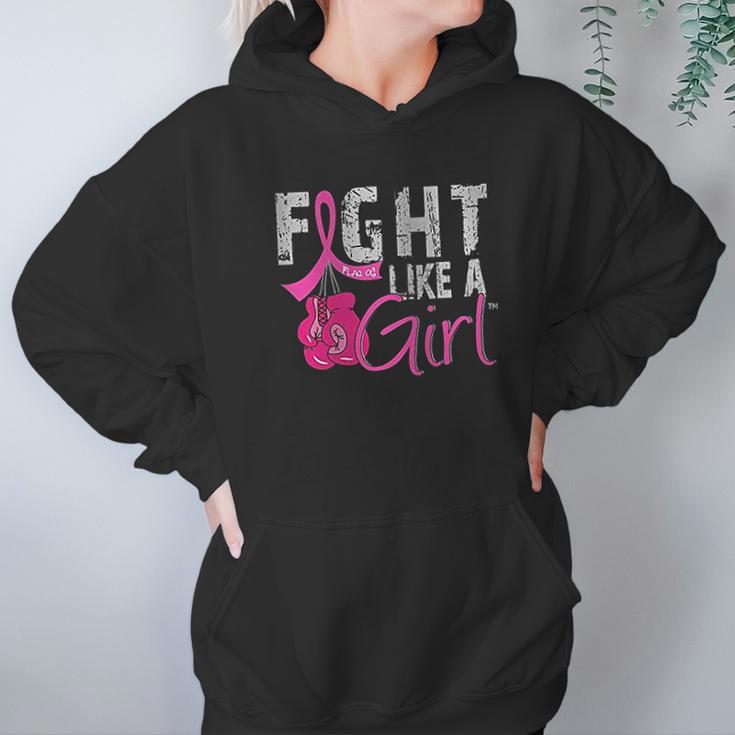 Fight Like A Girl Canker Boxing Glove Hoodie Gifts for Women