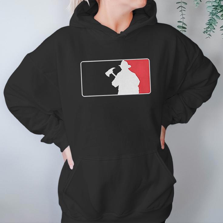 Firefighter Baseball Style Logo Hoodie Gifts for Women