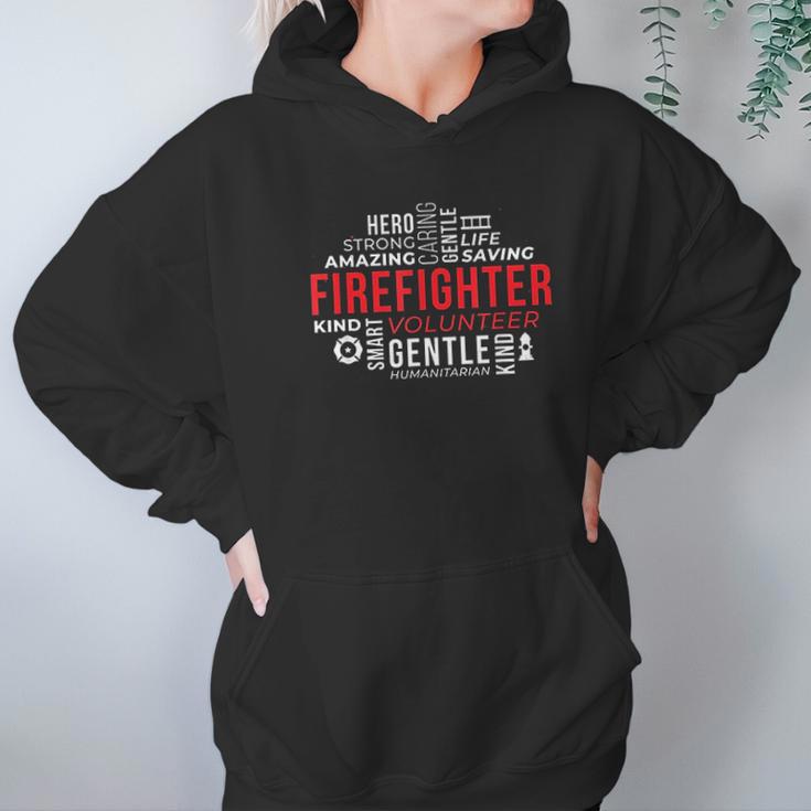 Firefighter Volunteer Fire Brigade Gift Firefighters Hoodie Gifts for Women