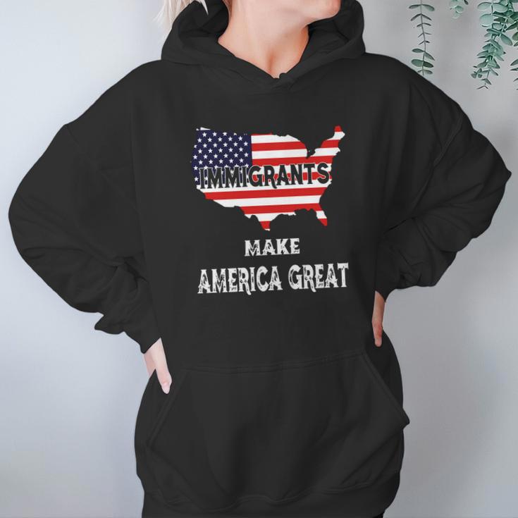 Never Forget Immigrants Make America Great T-Shirt Hoodie Gifts for Women