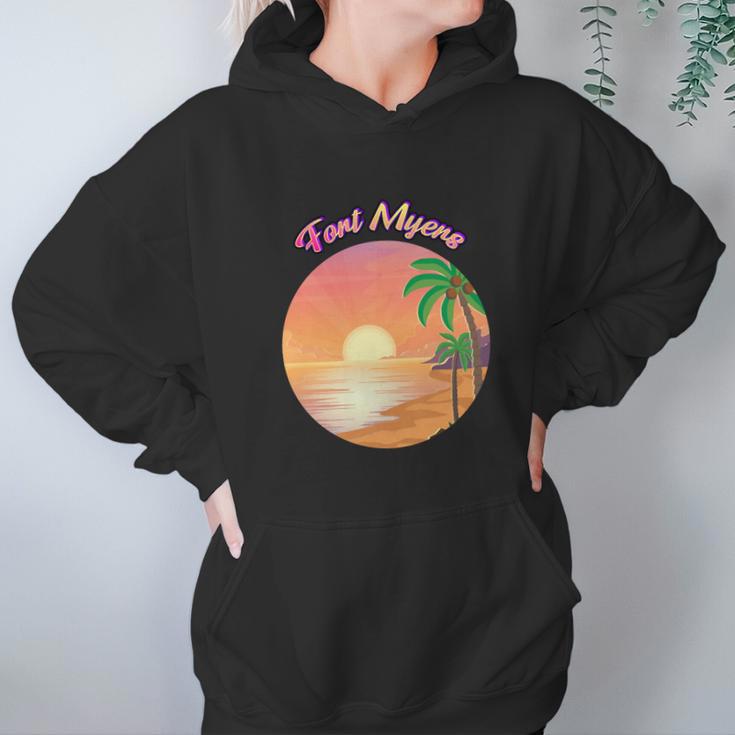 Fort Myers Florida Summer Vacation Souvenir Graphic Design Printed Casual Daily Basic Hoodie Gifts for Women