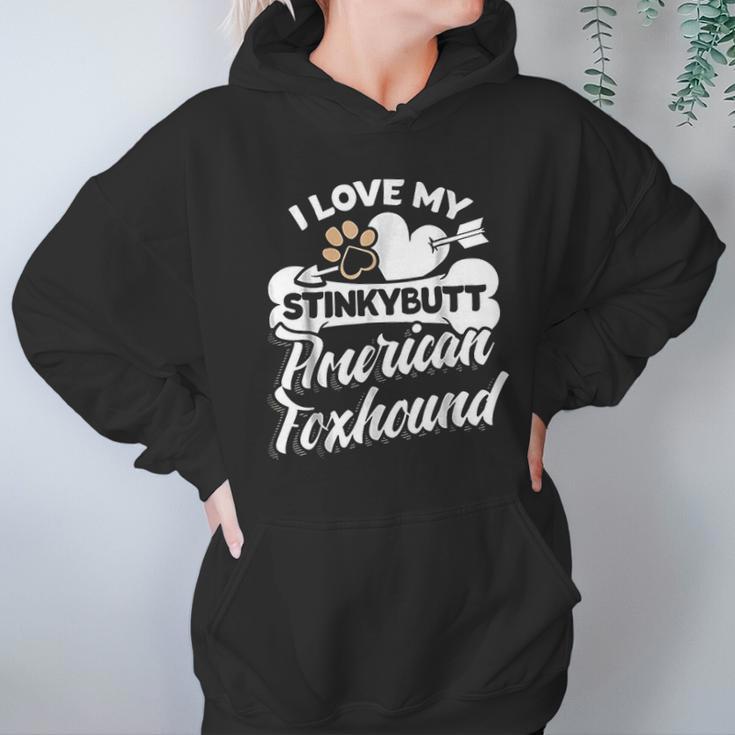 Funny American Foxhound I Love My Stinky Dog Hoodie Gifts for Women