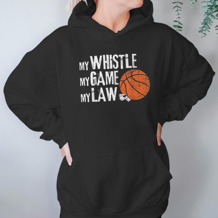 Funny Basketball Referee Quotes Gift I Hoops Ref Hoodie Gifts for Women