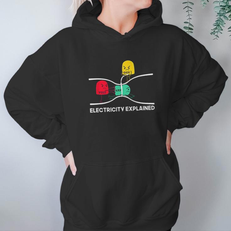 Funny Electricity Explained Hoodie Gifts for Women