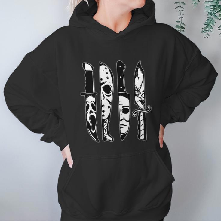 Funny Halloween Knives Machete Horror Movies Halloween Hoodie Gifts for Women