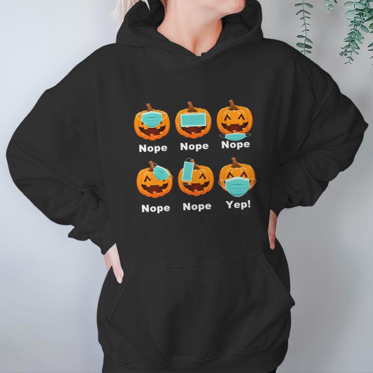 Funny Halloween Halloween Pandemic Pumpkin Mask Funny Cute Hoodie Gifts for Women