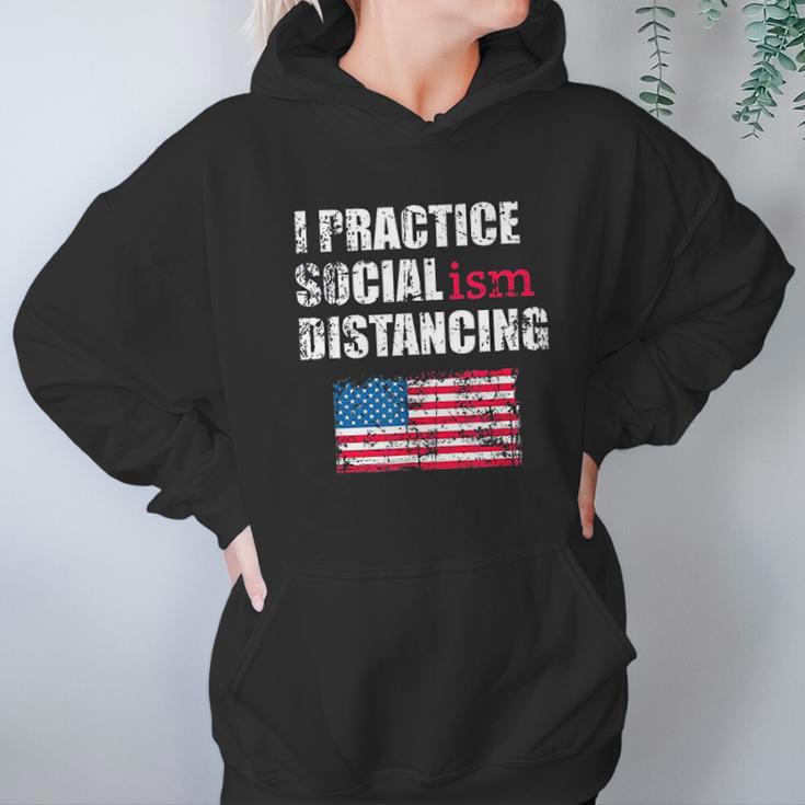 Funny Political Social Distancing Socialist Hoodie Gifts for Women