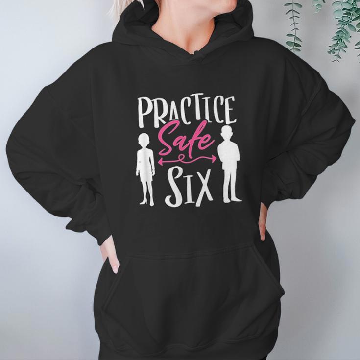 Funny Social Distancing Stay 6 Feet Away Gift Hoodie Gifts for Women