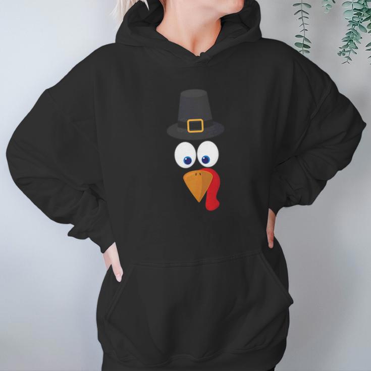 Funny Thanksgiving Turkey Face Party Gift Hoodie Gifts for Women