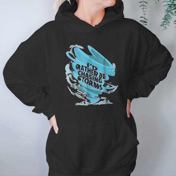 Funny Tornado Storm Chaser Meterology Hoodie Gifts for Women