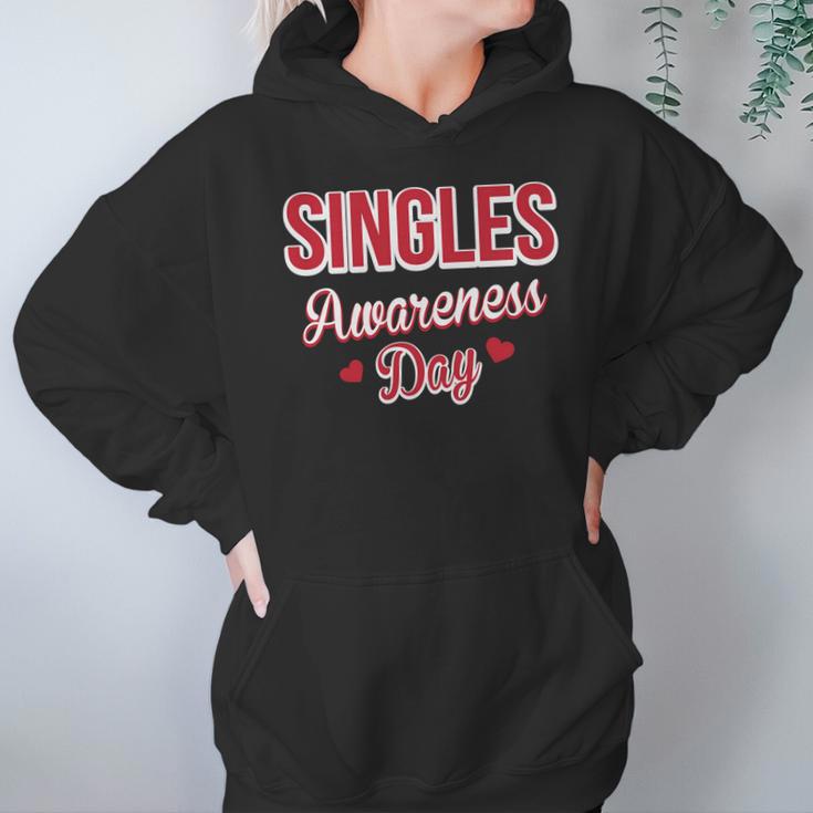 Funny Valentines Day For Singles Singles Awareness Hoodie Gifts for Women